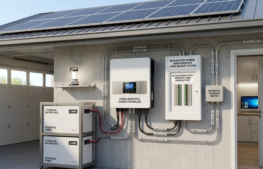 power outage backup battery inverter