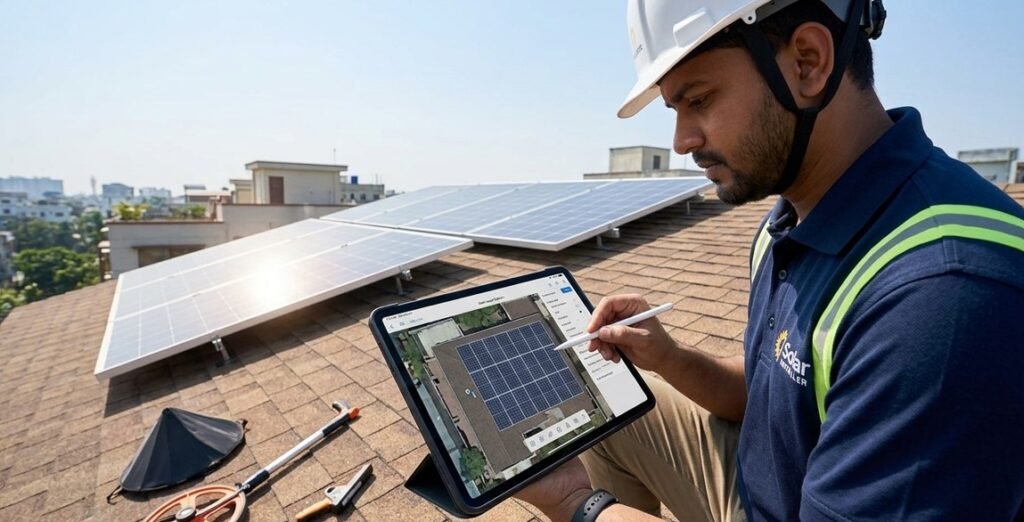 solar system sizing calculation rooftop